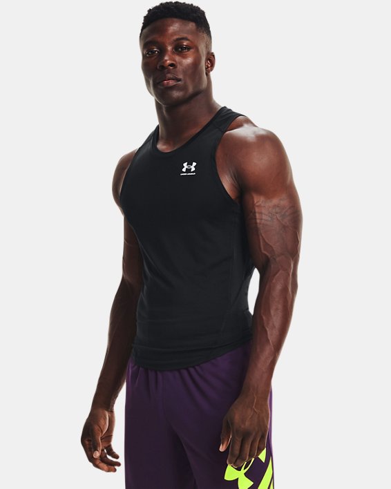 เสื้อกล้ามรัดกล้ามเนื้อ HeatGear® สำหรับผู้ชาย, Black, pdpMainDesktop image number 0